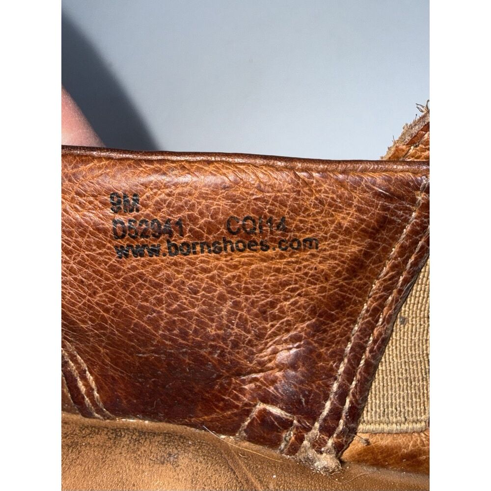 Born Chunky Platform Clogs Block Heels Studded Brown Leather Retro Y2K Western 9 - Picture 15 of 16